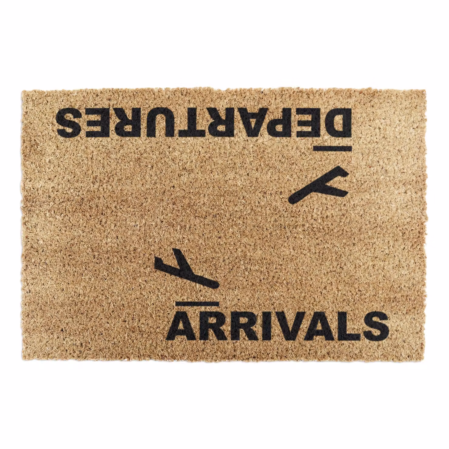 Artsy Mats Arrivals & Departures Doormat in Black and Brown, W/D/H: 60 x 40 cm – 4