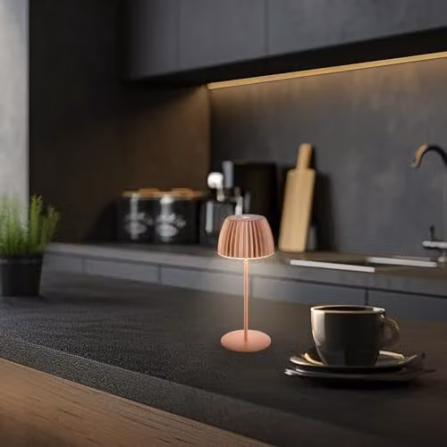 Briloner Riffle Mini Rechargeable LED Table Lamp, Copper, H 20 cm x W 8.5 cm – 7