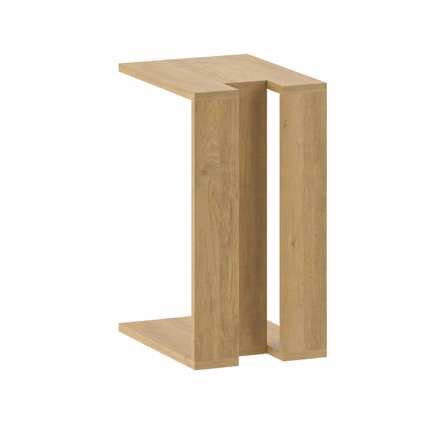 Decortie Muju Modern C-Shape Side Table in Natural, W/D/H: 40 x 30 x 57 cm – 3