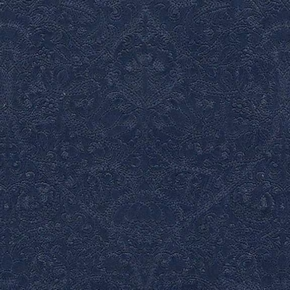 William Morris At Home Lodden Embroidered Fabric in Blue
