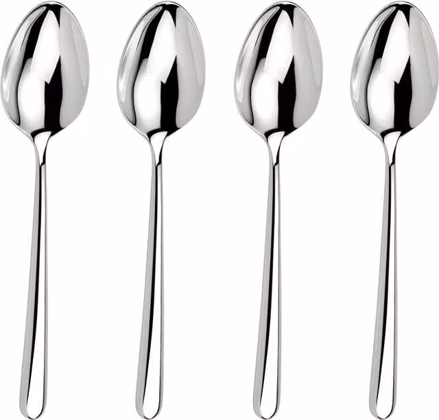 Arthur Price Signature Echo Stainless Steel Serving Spoons Set of 4 in Silver