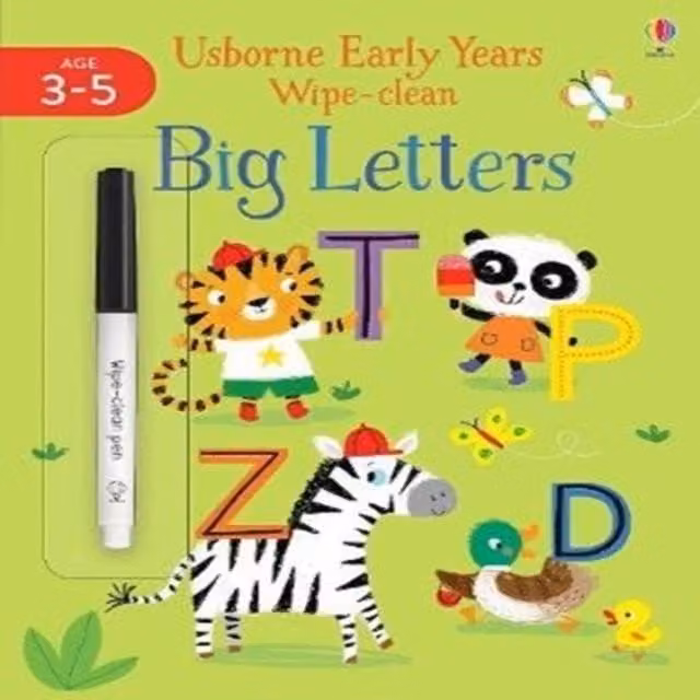 Jessica Greenwell Early Years Wipe-Clean Big Letters Multicolour Paperback Book