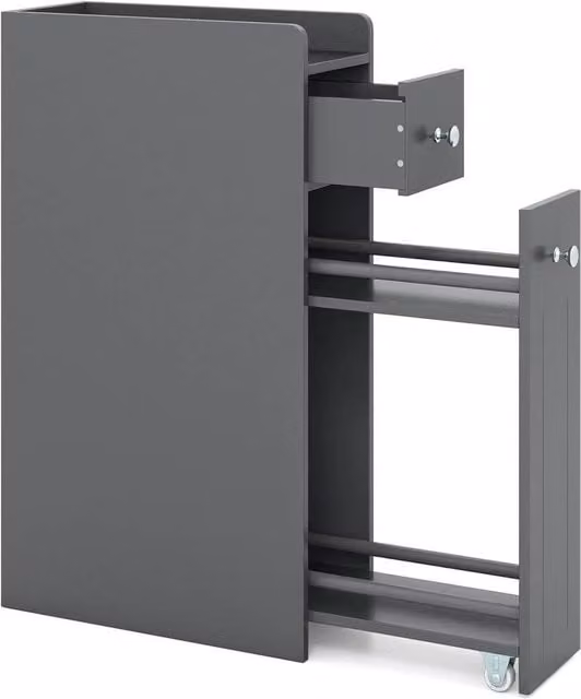 Kelvenix Small 4-Tier Bathroom Storage Cabinet in Matt Grey