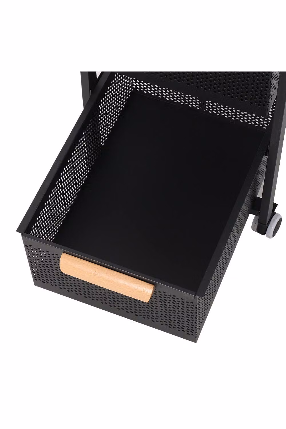 Living and Home 5-Tier Matt Black Metal Pull-Out Kitchen Storage Rack – 3