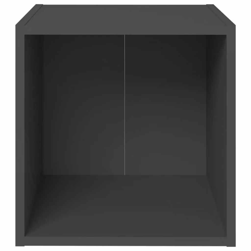 Berkfield Home Set of 4 Grey TV Cabinets in Engineered Wood, W/D/H: 37 x 35 x 37 cm – 3