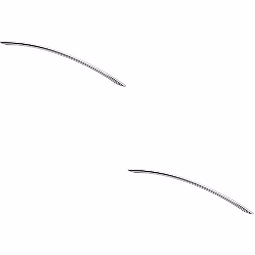 Loops 2 Pack Curved Bow Cabinet Pull Handles in Chrome, Fixing Centres: 320 mm