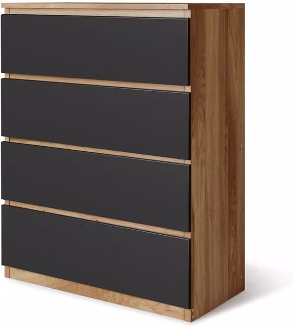 URBNLIVING Modern Oak Wooden Chest of Drawers