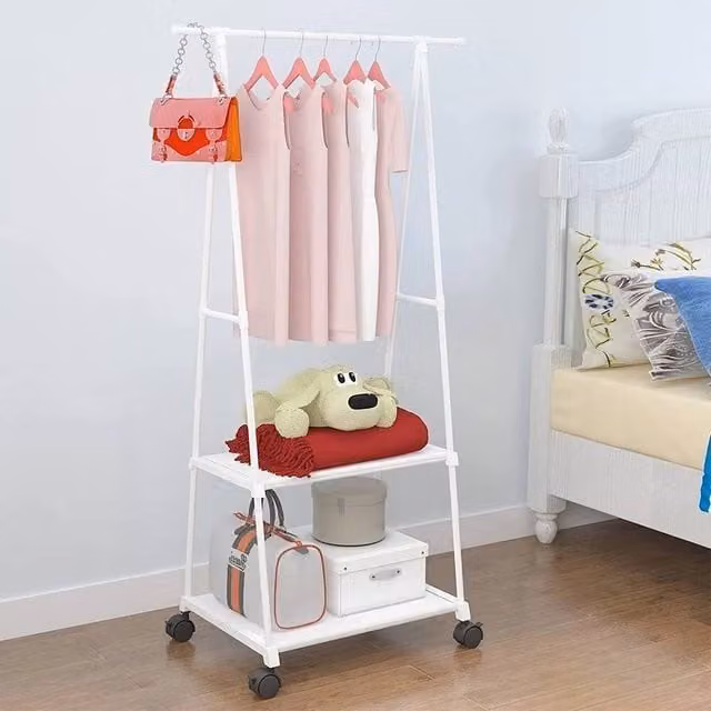 Kelvenix Heavy Duty Metal Clothes Rail in Matt White