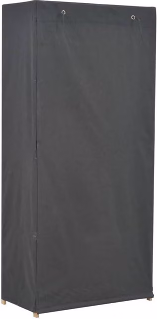 Berkfield Home Grey Fabric Roll Shutter Wardrobe W/D/H: 79 x 40 x 170 cm – 1