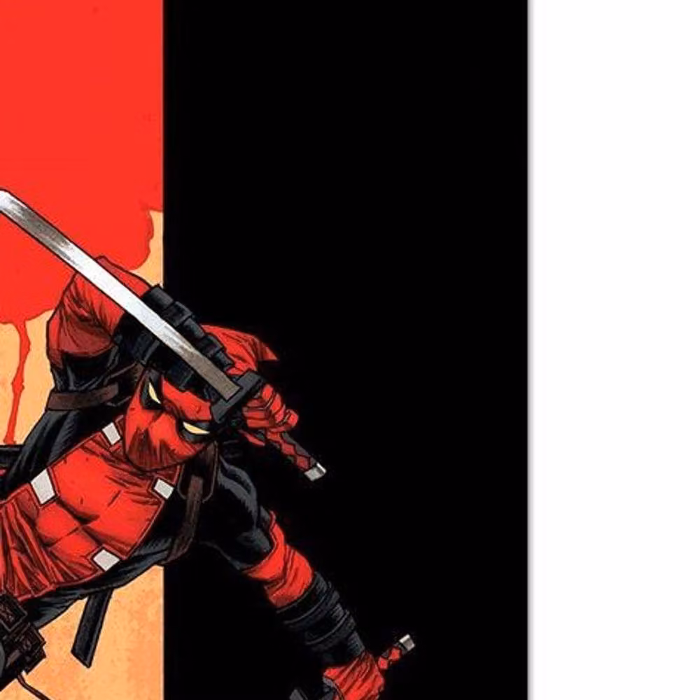 Deadpool Katana Framed Paper Poster in Black – 2