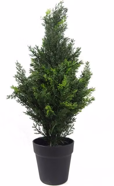 UV Resistant Realistic Artificial Cedar Cypress Topiary Tree in Green