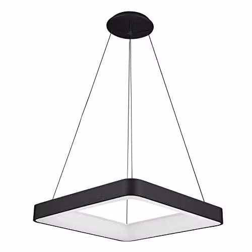 Netlighting Modern LED Dimmable Suspended Pendant Light Black Warm White 3000K 2750lm
