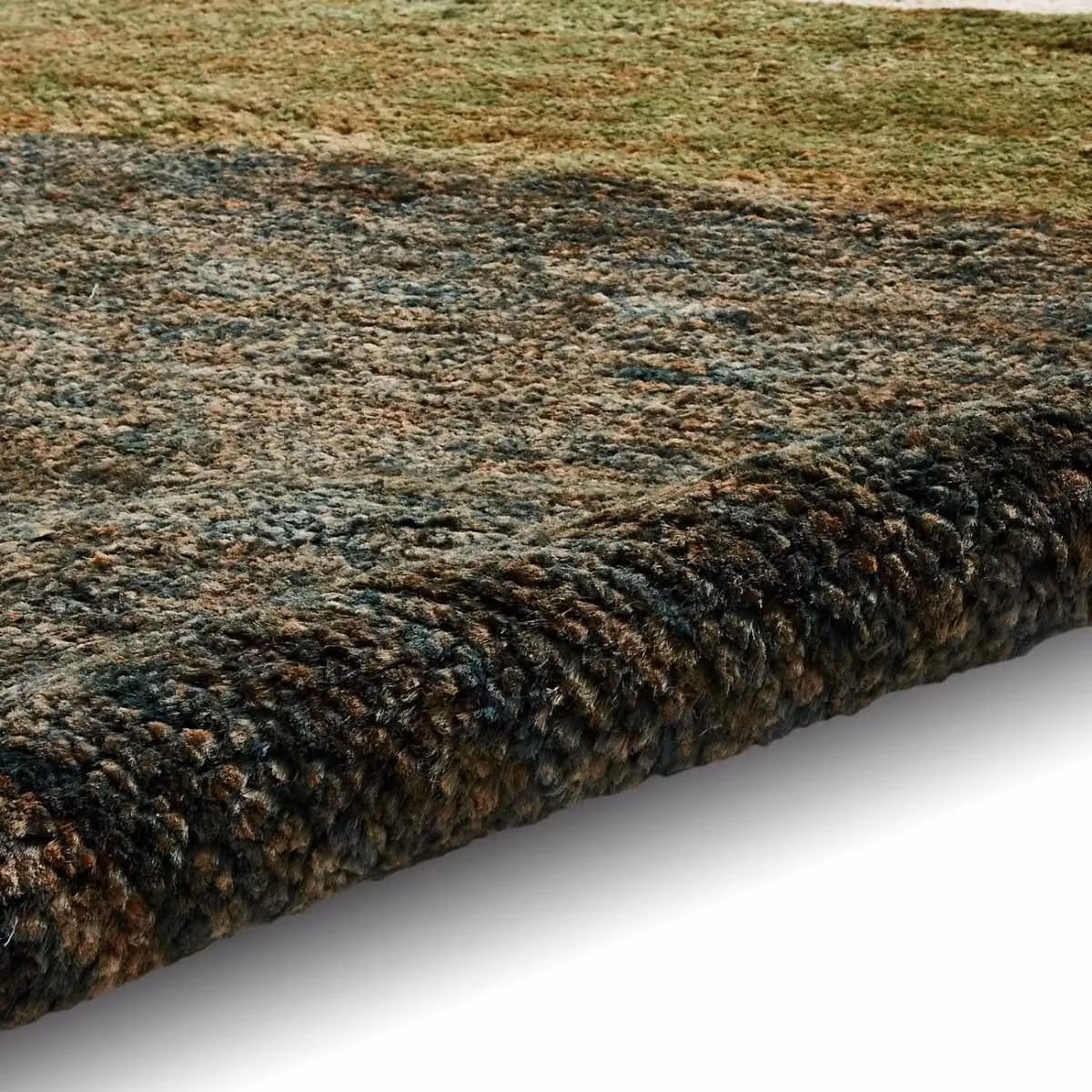 The Rug Shop UK Multi Handmade Modern Abstract Hemp Easy To Clean Area Rug, Multicolour, W: 150 cm, D: 230 cm – 4