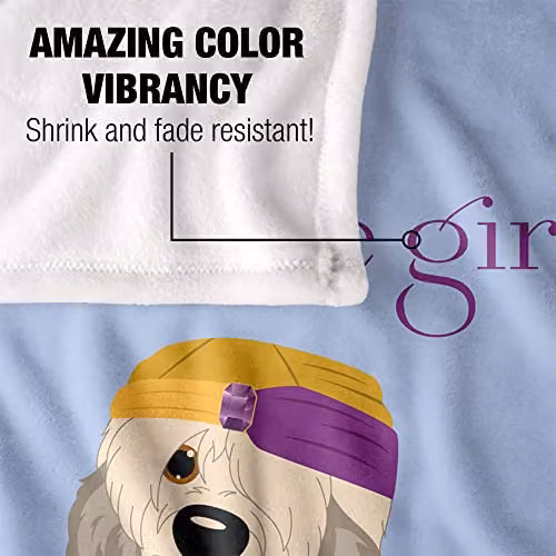 Warner Bros. Gilmore Girls Dog Logo Silky Touch Super Soft Fleece Throw Blanket, Blue, W/D/H: 91 x 147 cm – 2
