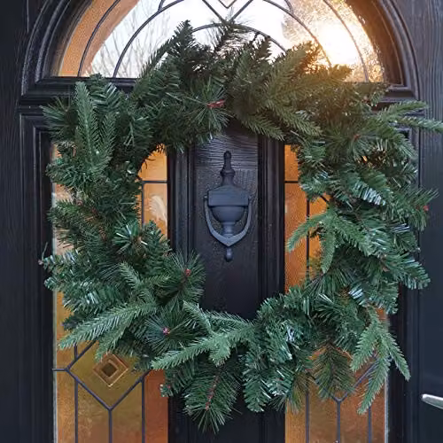 Premier 50cm Green Norfolk Pine Christmas Wreath – 2
