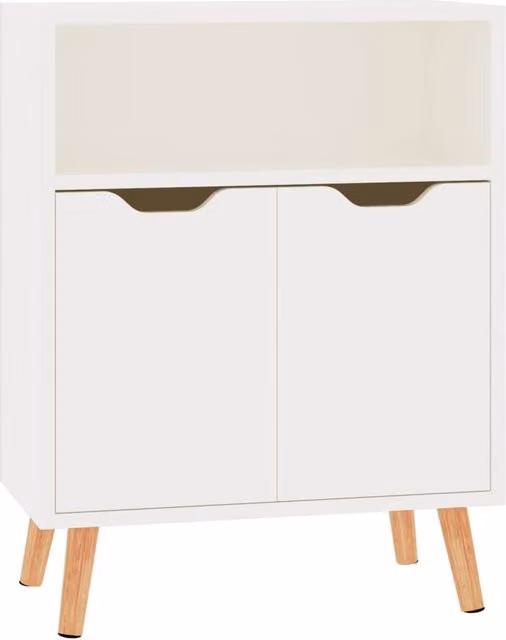 Berkfield Home High Gloss White Sideboard W/D/H: 60 x 30 x 72 cm