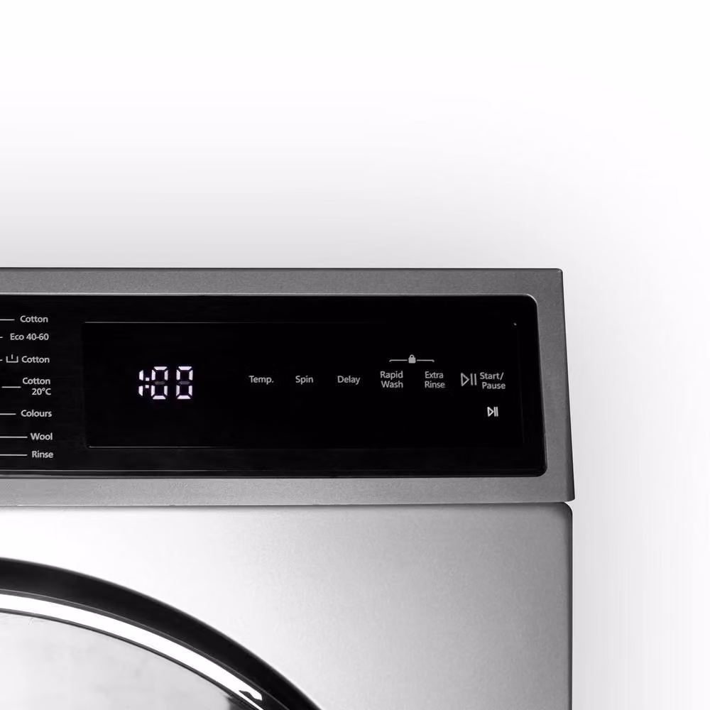 Montpellier Silver 8kg Front Loader Freestanding Washing Machine with 1400 RPM and Quick Wash Function, Energy Rating A – 5