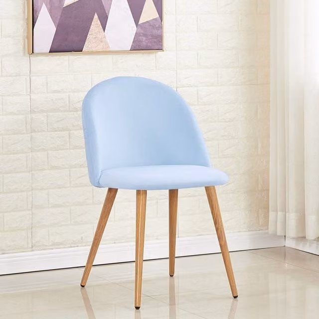 Life Interiors Lucia Velvet Dining Chairs, Set of 2, Blue
