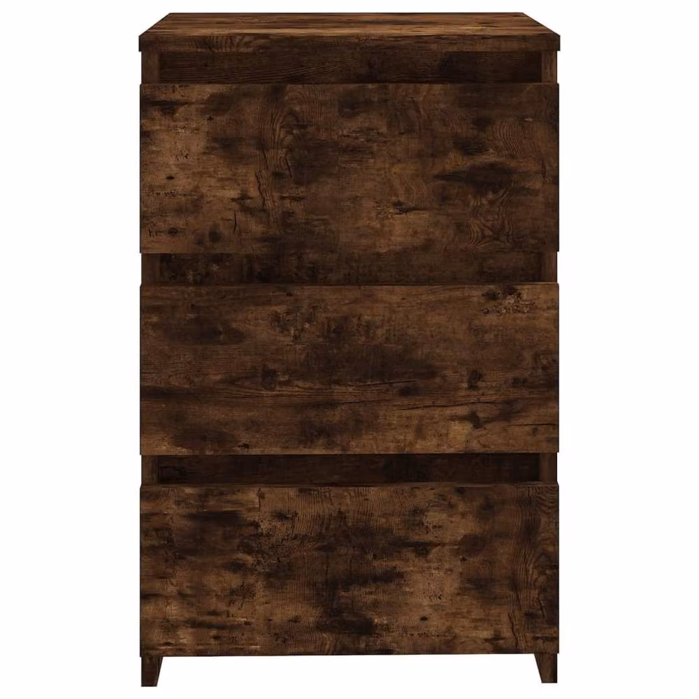 Berkfield Home Bed Cabinet in Smoked Oak, Brown, W/D/H: 40 x 35 x 62.5 cm – 4