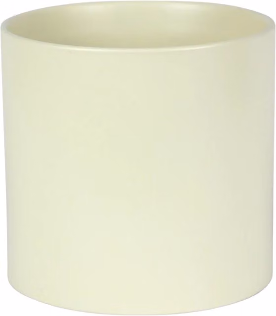 Kingsbury Gifts Beige Round Ceramic Tabletop Planter, H: 15.0 cm, W: 15.5 cm, D: 15.5 cm