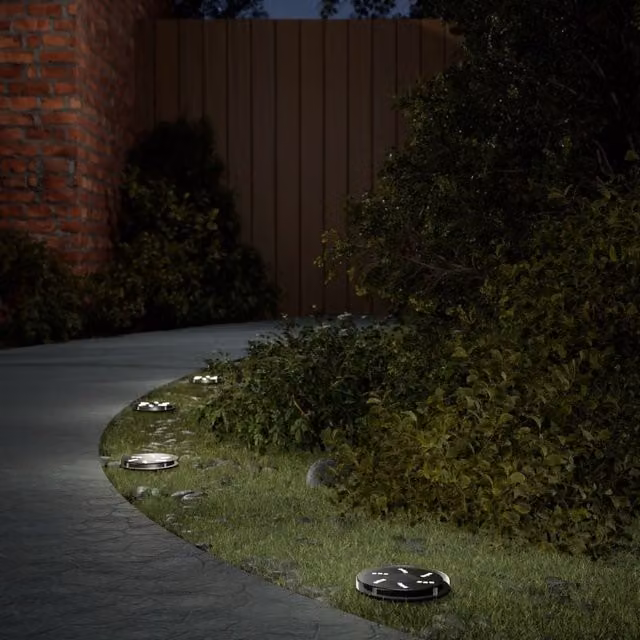 Berkfield Home Solar Ground Lights with Ground Spikes, 12 Piece Set, Warm White, Black – 1