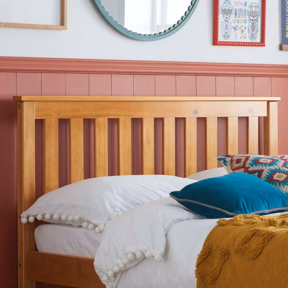 Birlea Denver Double Bed in Brown, Solid Pine Wood – 2