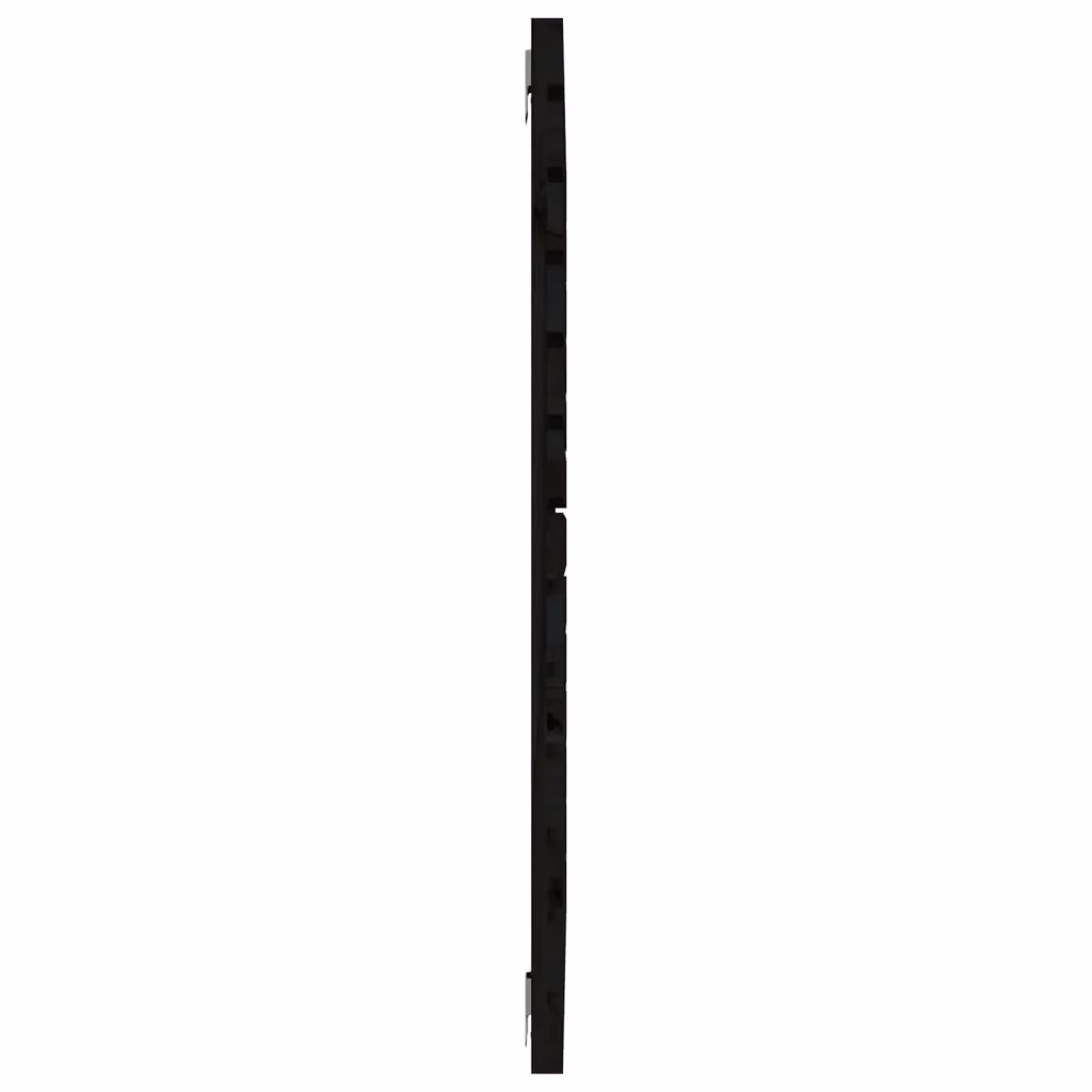 Berkfield Home Black Rustic Solid Pine Wall Mount Headboard W: 96 cm, D: 3 cm, H: 91.5 cm – 3