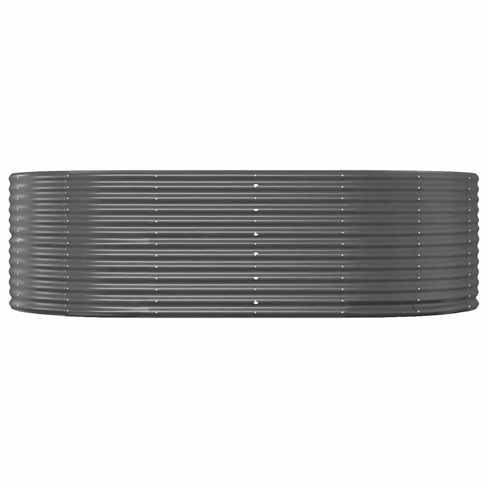 Berkfield Home Garden Anthracite Powder-coated Steel Raised Bed, W/D/H: 212 x 140 x 68 cm – 2