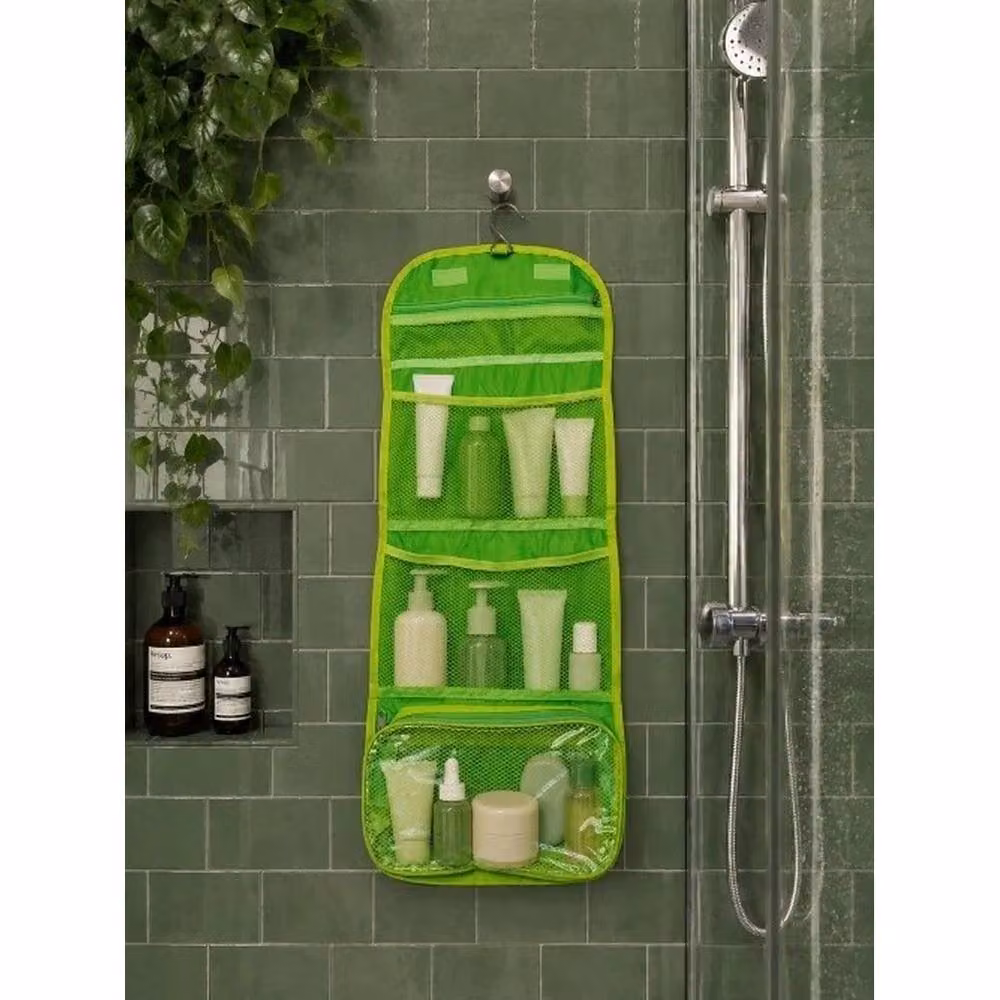 PAWNORA Foldable Hanging Travel Toiletry Bag in Green – 4