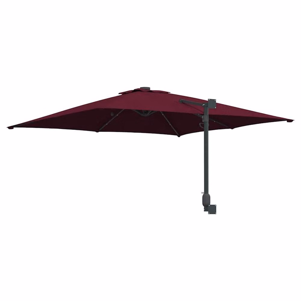 Berkfield Home Garden Parasol in Bordeaux Red, W/D/H: 248.5 x 248.5 x 119 cm – 4