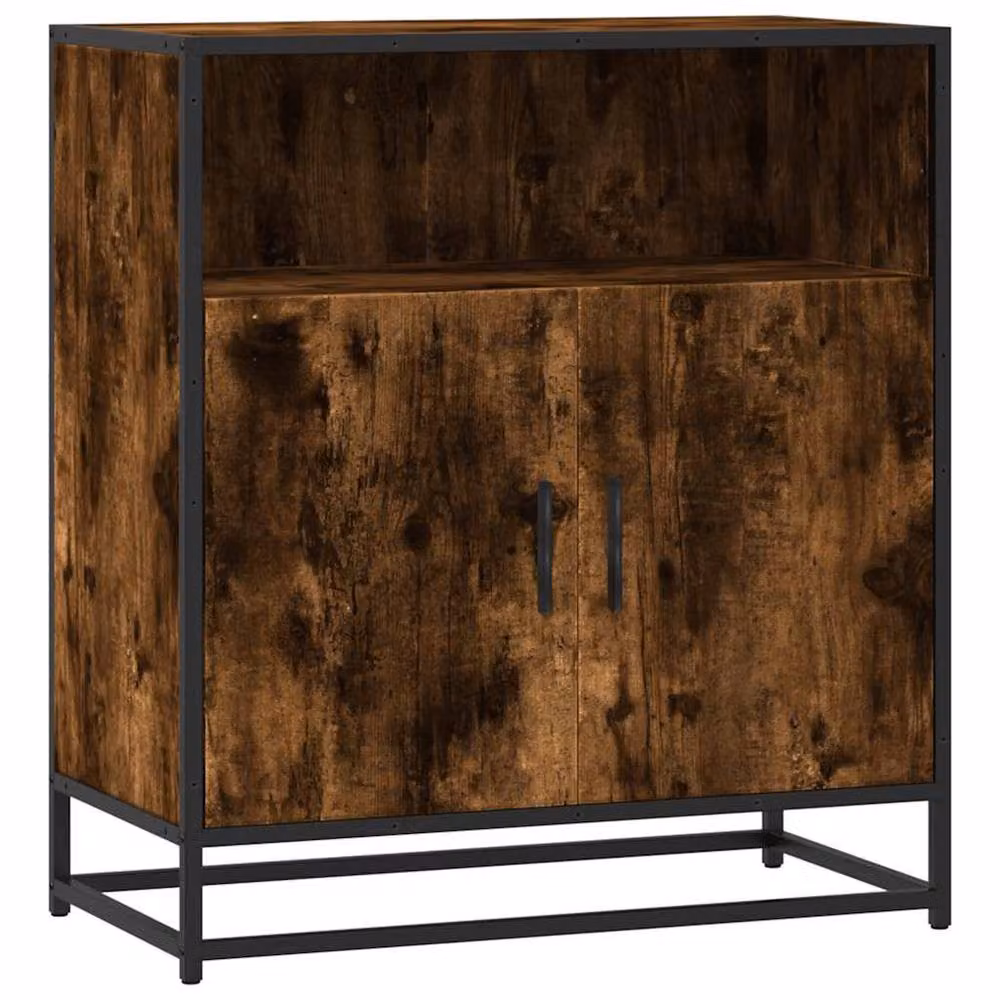 Berkfield Home Smoked Oak Sideboard in Brown, W/D/H: 68 x 35 x 76 cm – 2