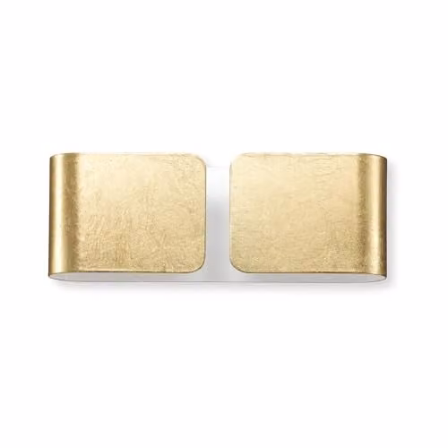Ideal Lux Clip AP2 Mini Gold Metal Wall Light for Indoor Use with G9 Bulbs