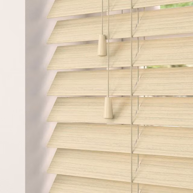 Terrys Made To Measure 50mm Wood Essence Venetian Blind in Scandi Oak