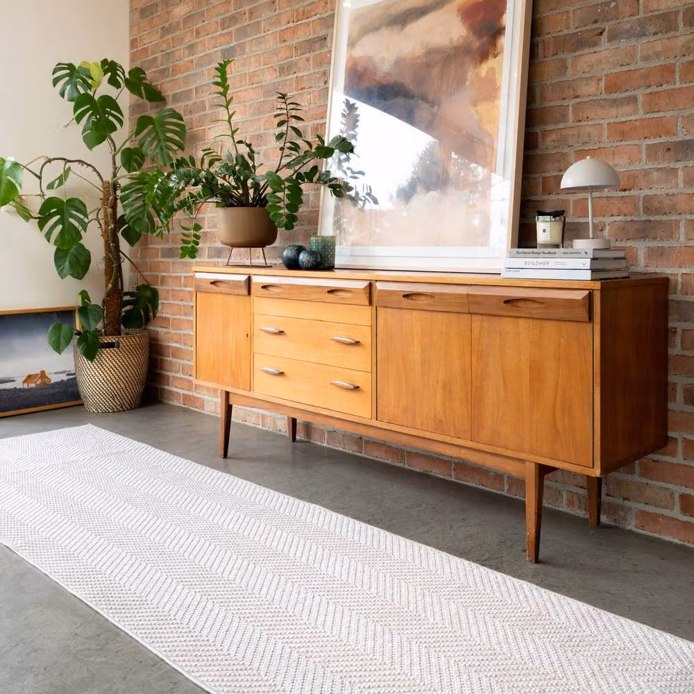 Kukoon Beige Scandinavian Rectangular Living Room Area Rug, Machine Washable and Non-Slip, W: 80 cm, L: 150 cm – 4