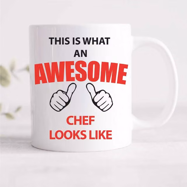 60 Second Makeover Limited This Is What An Awesome Chef Looks Like Ceramic Mug in White