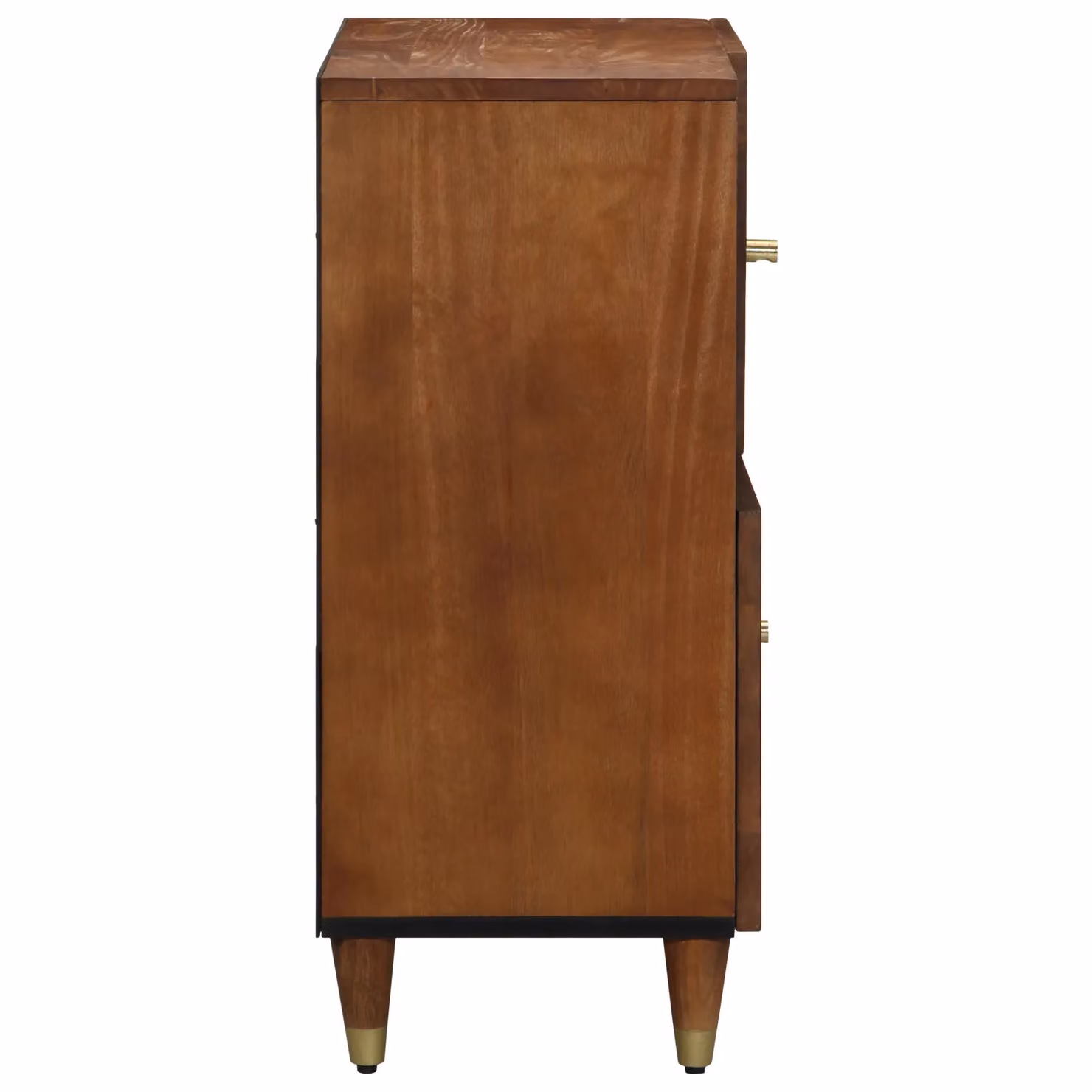 Berkfield Home Mango Wood Media Storage Cabinet in Honey Brown – 3