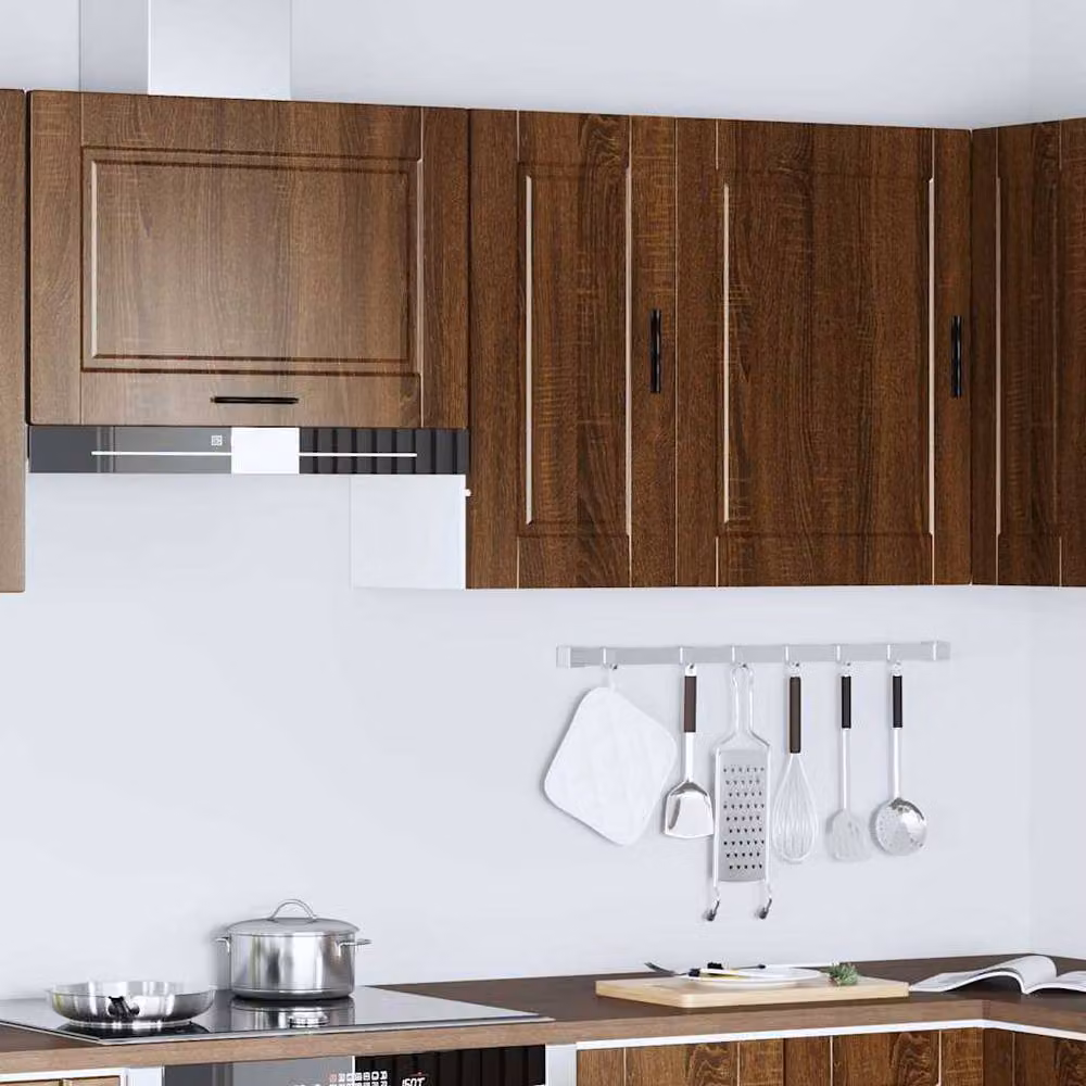 Berkfield Home Porto Wall Mounted Kitchen Cabinet in Brown Oak Engineered Wood – 3