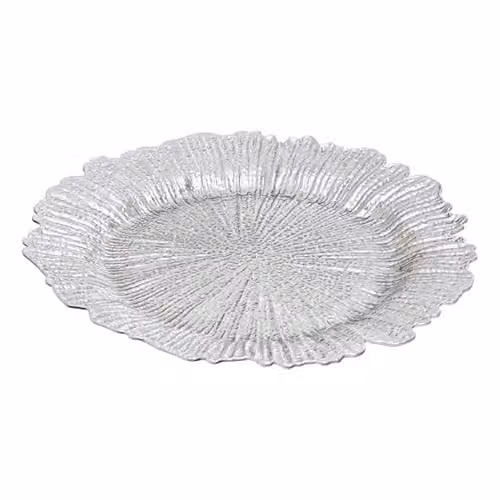 Orsina Silver Reef Melamine Charger Plate Set, 36 Pieces, W/D/H: 33 x 33 x 0.3 cm