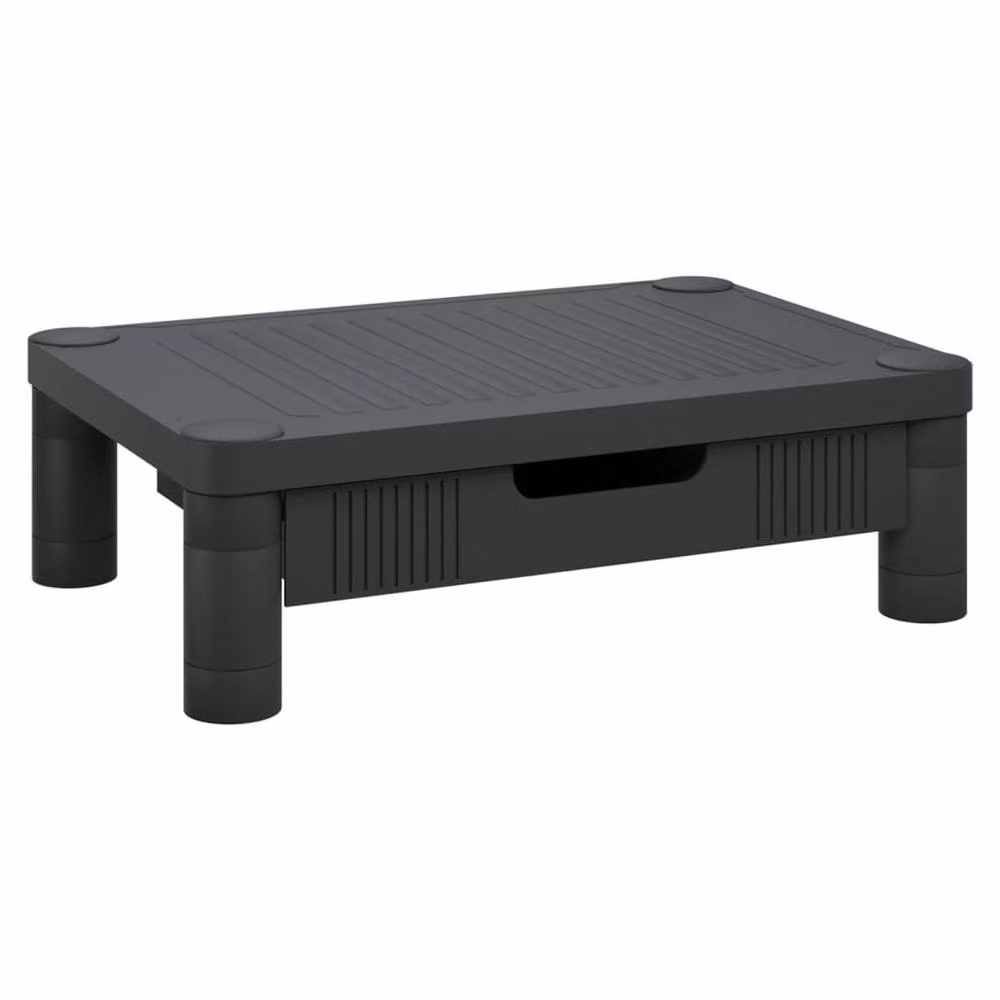 Berkfield Home Monitor Stand in Black, W/D/H: 43 x 30.5 x 13 cm – 2