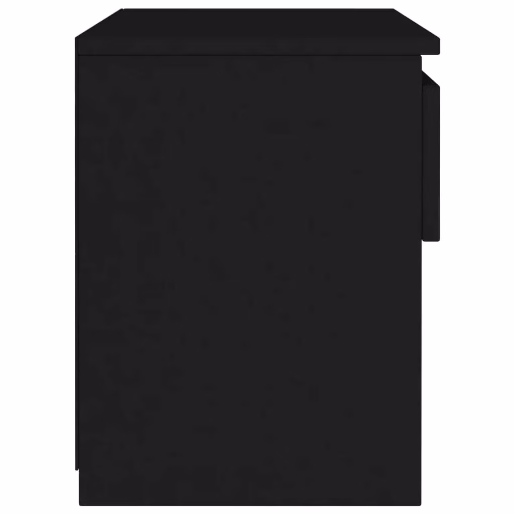 Berkfield Home Black Bedside Cabinet in Engineered Wood, W: 40 cm, D: 30 cm, H: 39 cm – 4