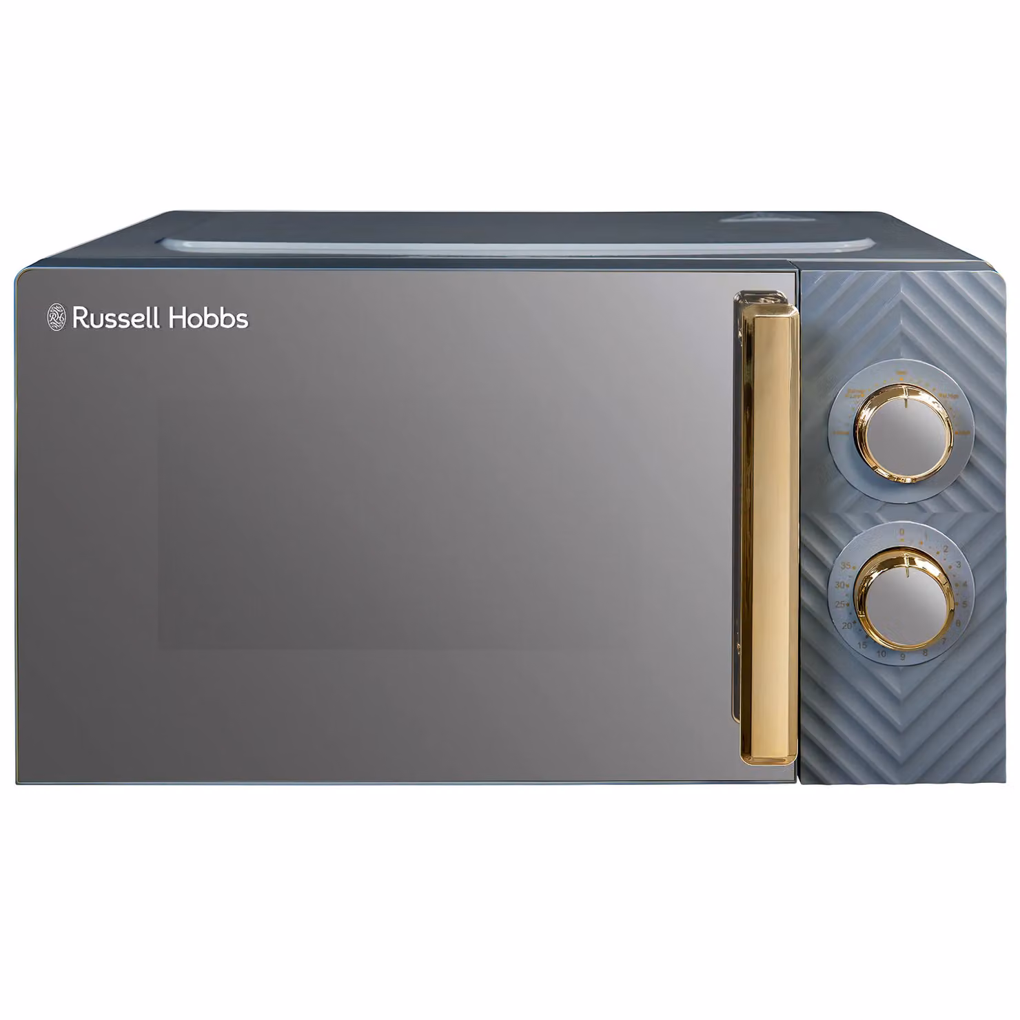 Russell Hobbs Manual Groove Solo Microwave 17 Litres 700W RHMM723 in Grey and Gold – 5