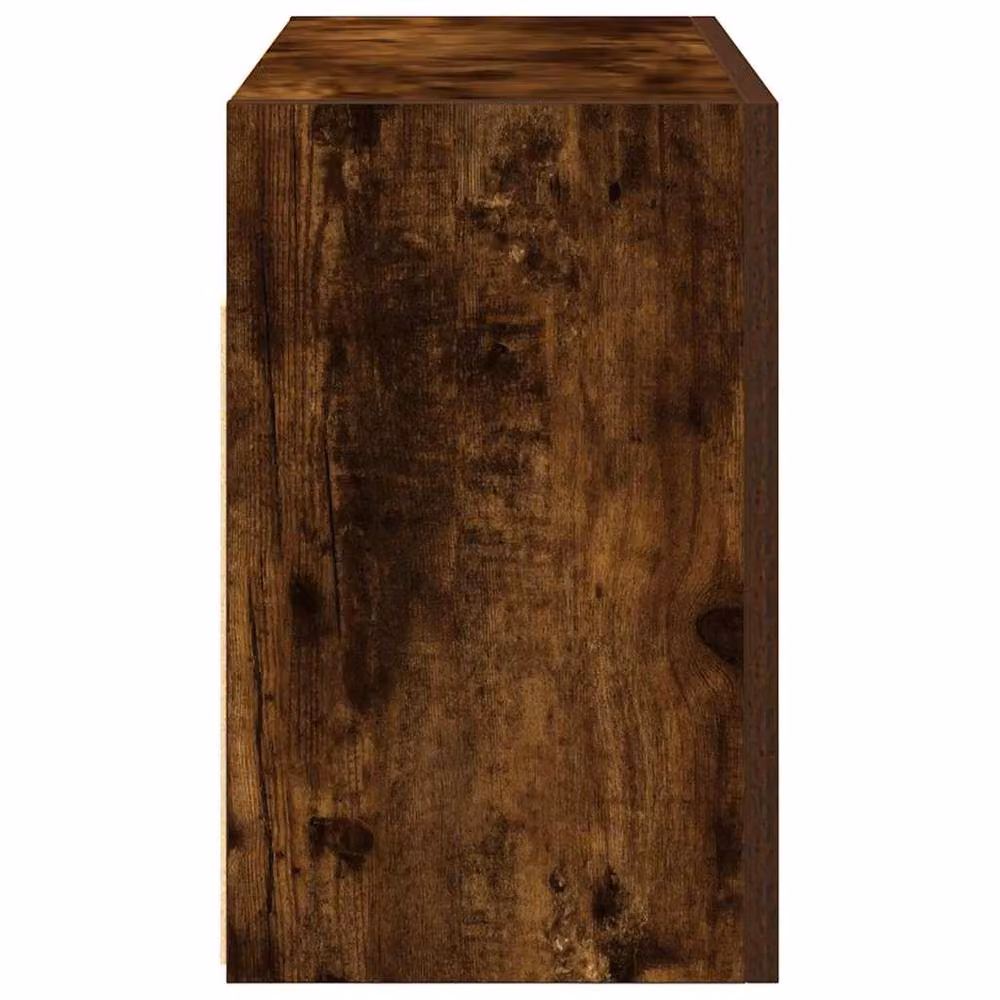 Berkfield Home Smoked Oak Bathroom Wall Cabinet in Brown, W/D/H: 60 x 25 x 40 cm – 4