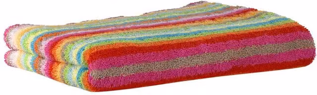 Cawo C Life Style Striped Cotton Terrycloth Towel, Multicolour, 140 x 70 cm – 1