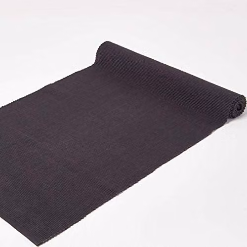 Homescapes Plain Cotton Table Runner in Black, W/H: 44 x 178 cm – 2