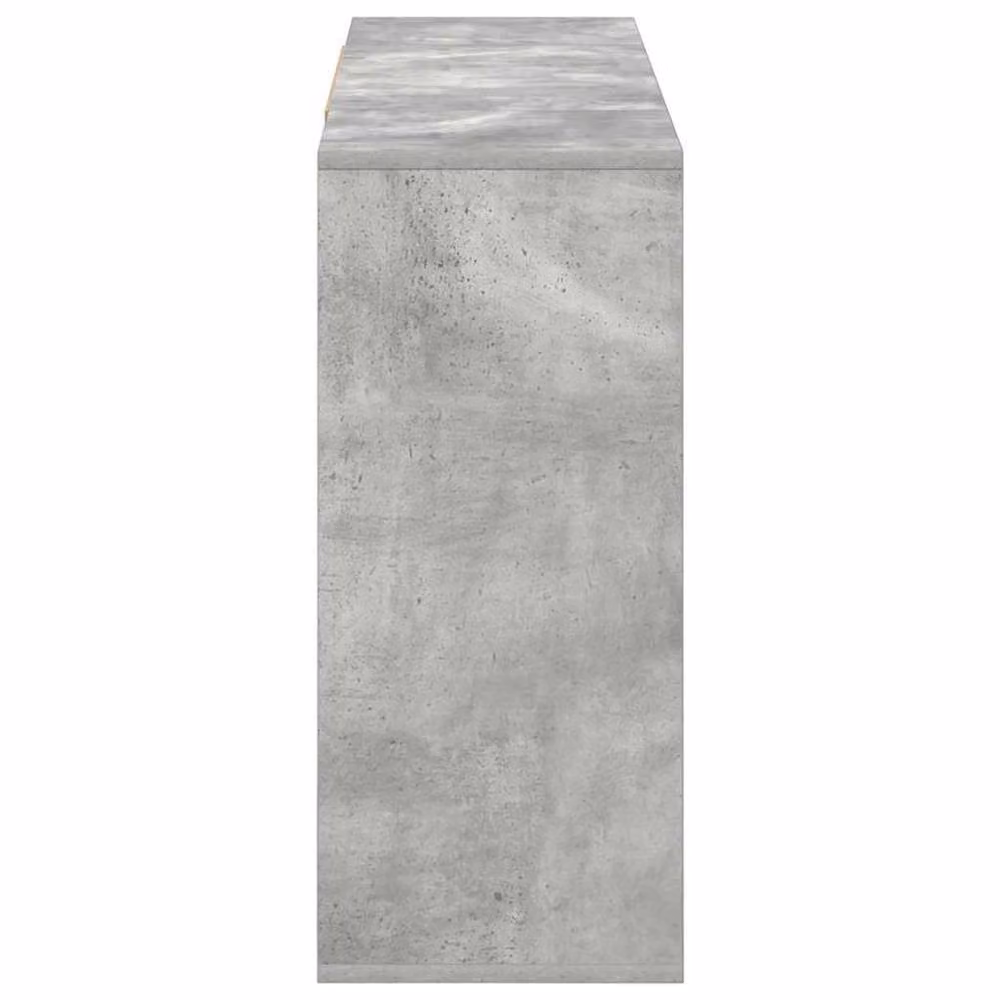 Berkfield Home Modern Sideboard in Concrete Grey, W/D/H: 120 x 30 x 75 cm – 3