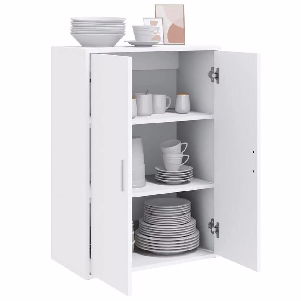 Berkfield Home White Modern Sideboard, W/D/H: 60 x 31 x 84 cm – 2
