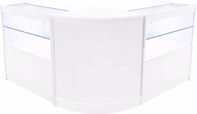 Monstershop Selene LED Shop Counter Set CM60 and 2 x C900 in White
