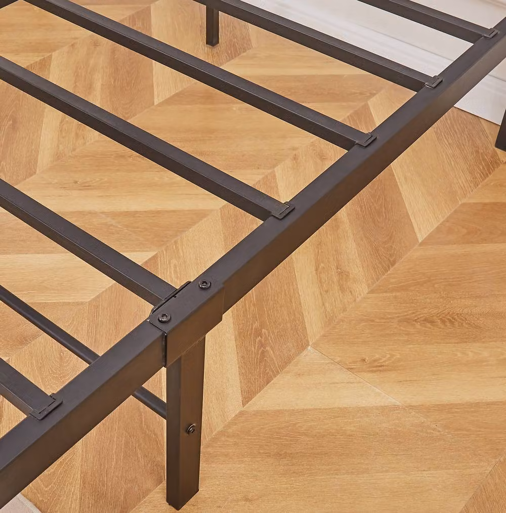 Crazy Price Beds Ltd Taylor Minimalist Black Metal Bed Frame, W: 140 cm, D: 200 cm – 2