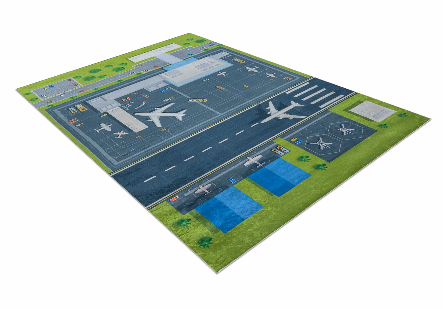 RugsX Bambino Kids Motif Rug in Green and Multicolour, W: 200 cm, D: 290 cm – 2
