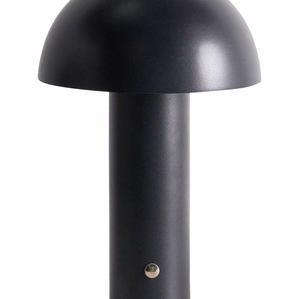 Wyld and Coco Mushroom LED Table Lamp, Black, Rechargeable and Dimmable Wireless Indoor/Outdoor Light – 2